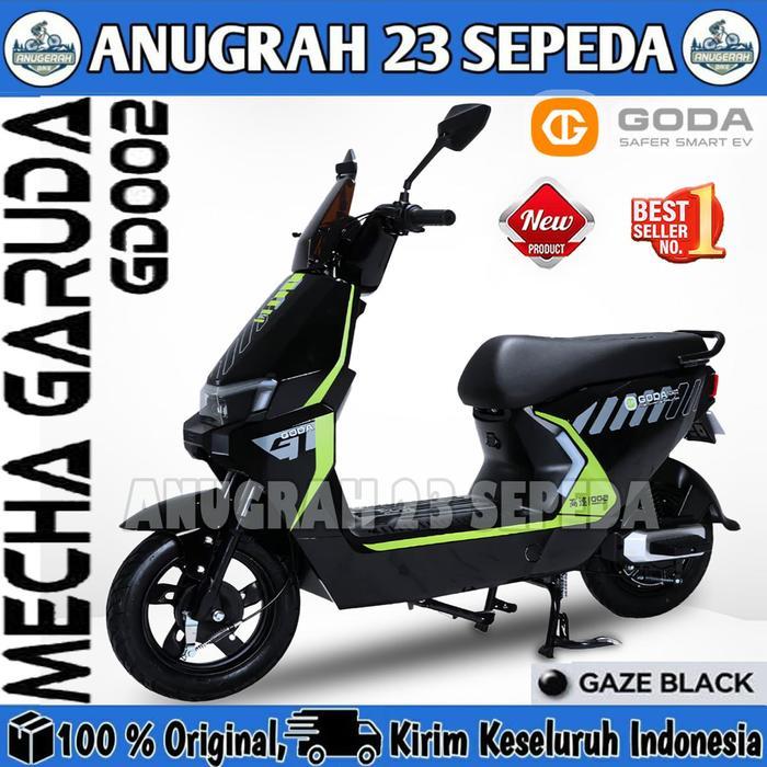 Sepeda Listrik GODA GD 002 MECHA GARUDA 48V 12AH 48V/12AH Selis Garansi Resmi - Black