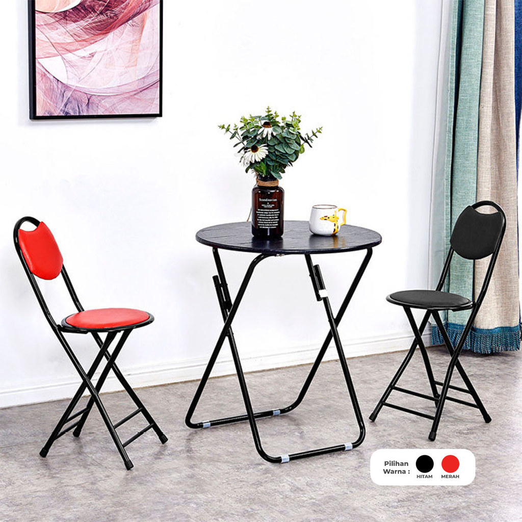 Homedoki Kursi Besi/Bangku Lipat/Kursi Lipat /Kursi Makan Minimalis/Bangku Besi Kecil