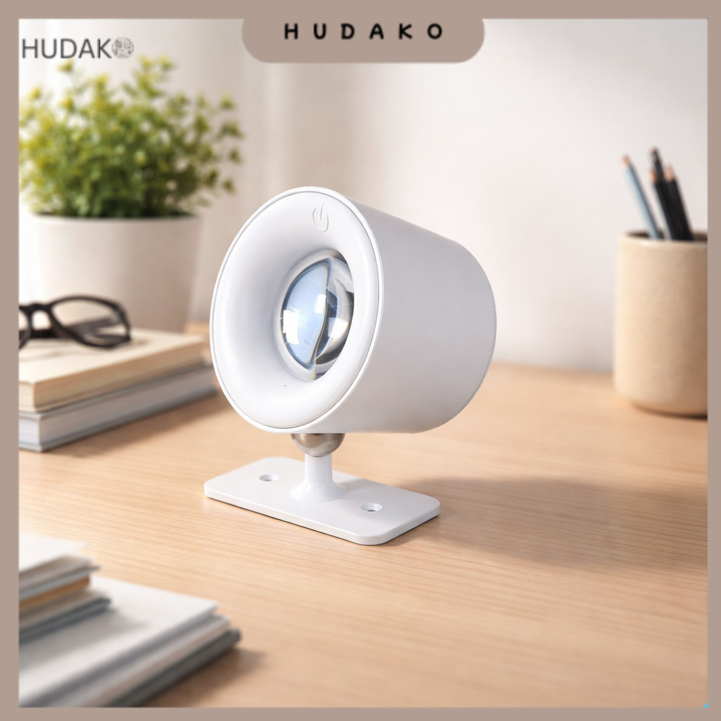 MESGET Lampu Baca Magnetik Wireless Led Spotlight Rechargeable 1800mAh - JG001