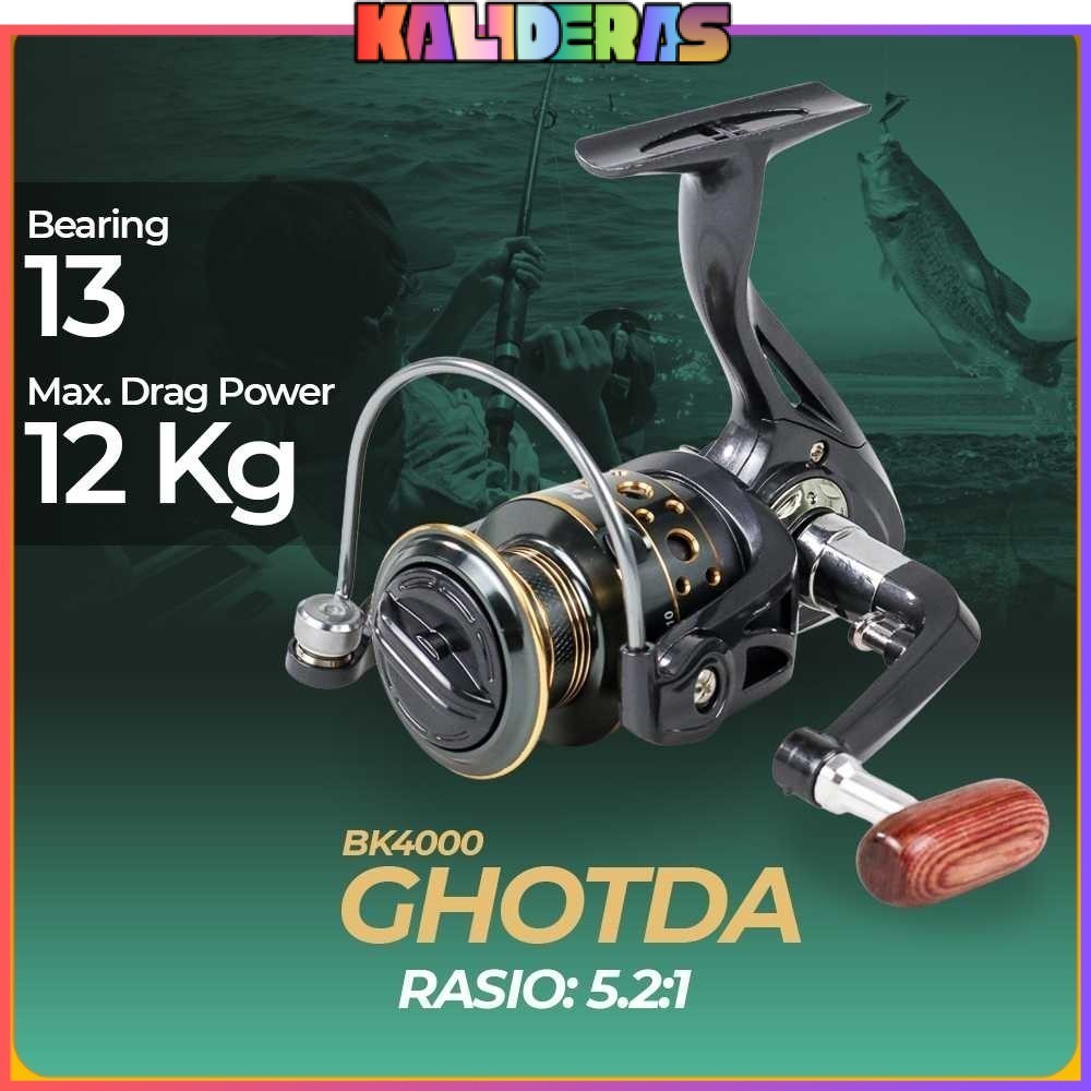 GHOTDA Reel Pancing Spinning 5.2:1 Ball Bearing 13 - BK4000