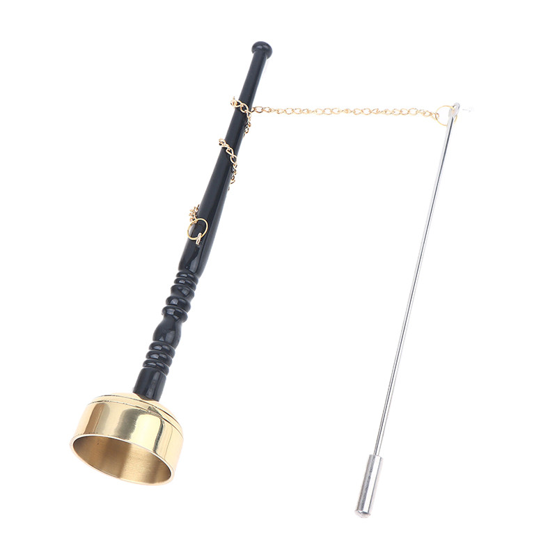 Buddhist Instruments Brass Instrument Buddha Chime Muti-Purpose Long Hand Bell For Yoga Meditation C