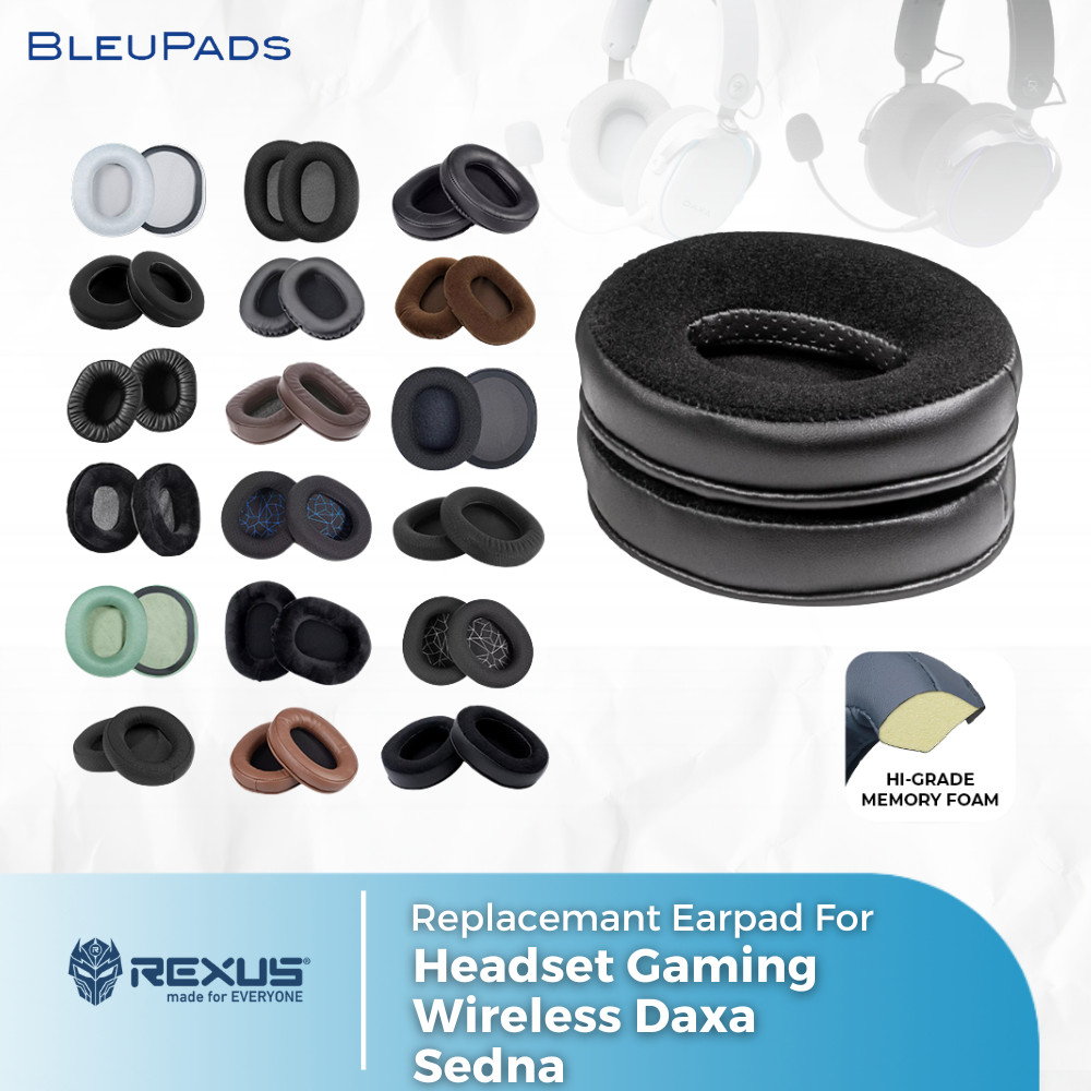 Earcup Earcushion Earpad  Rexus Headset Gaming Wireless Daxa Sedna Busa Bantalan Foam Pad