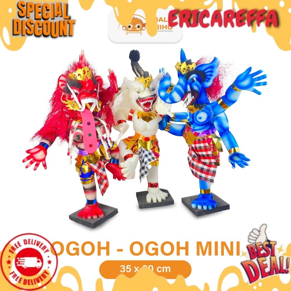 Ogoh-Ogoh Mini 60 cm- Mainan Anak-anak - Ogoh Ogoh Mini - Pajangan Ogohogoh - Ogoh Ogoh Ganesha - Og