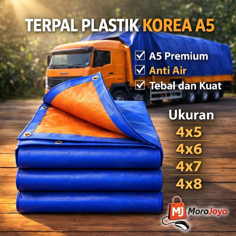 Terpal Korea A5 biru Oren 4x5 4x6 4x7 4x8 4x9 terpal tenda terpal plastik terpal truk terpal fuso te