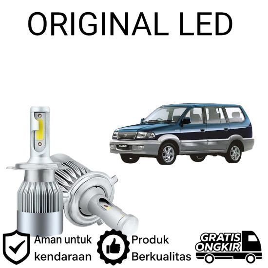 AM 2pcs Lampu Utama LED H4 COB 36Watt Mobil Toyota kijang kapsul LGX LSX KRISTA 1997 2004