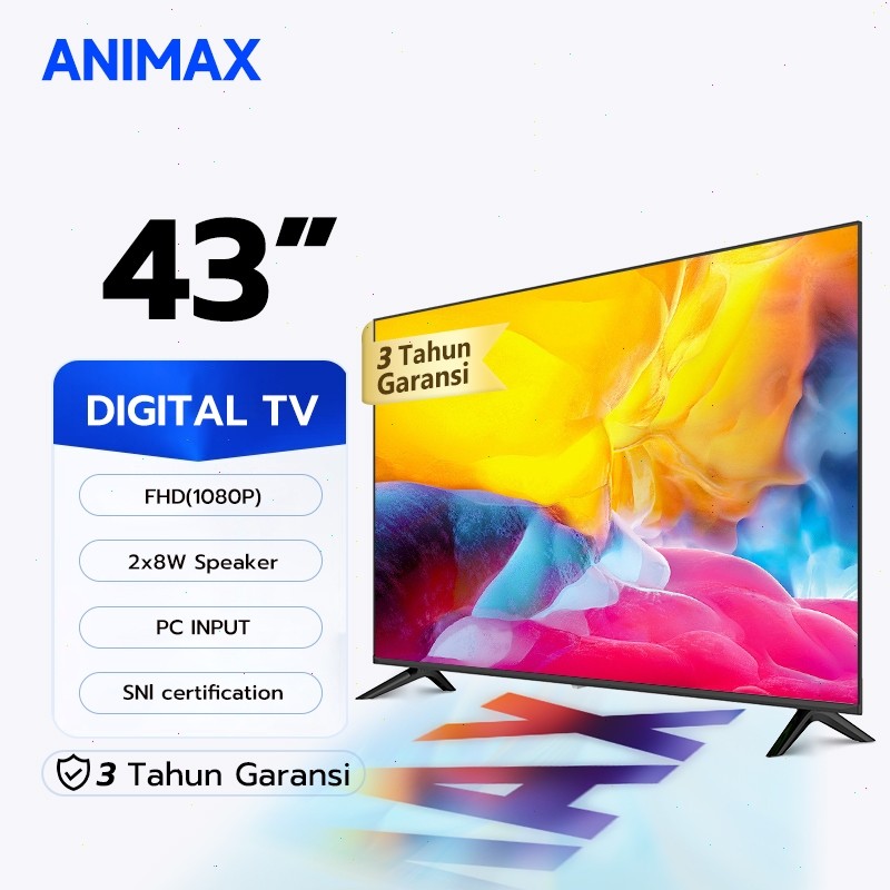 TV Animax Digital  43"  Inch / Tv Digital animax 43 Inch Televisi LED Murah Garansi 3 Tahun