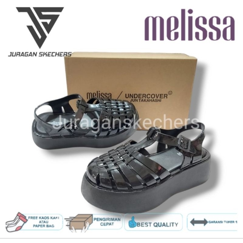 SANDAL MELISSA PLATO WEDGES / SANDAL MELISSA WEDGES / MELISSA WEDGES / SANDAL WEDGES WANITA / SANDAL