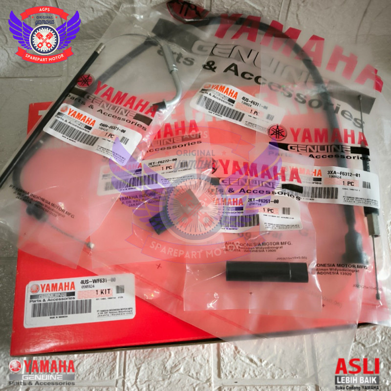 Throttle Cable Kit Kabel Gas Set Kabel Pompa Oli Samping F1ZR FIZR F1Z 4US-WF631-00