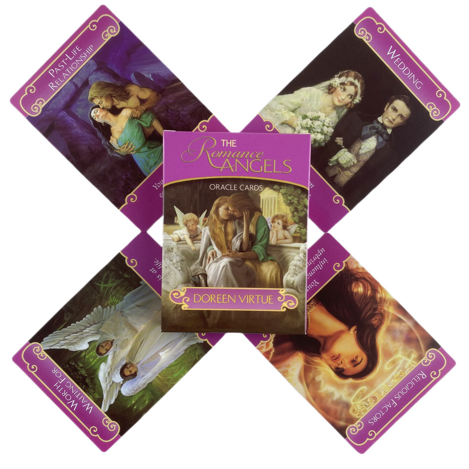The Romance Angels Oracle Cards Divination Deck English Vision Edition Tarot Board Playing Game For 