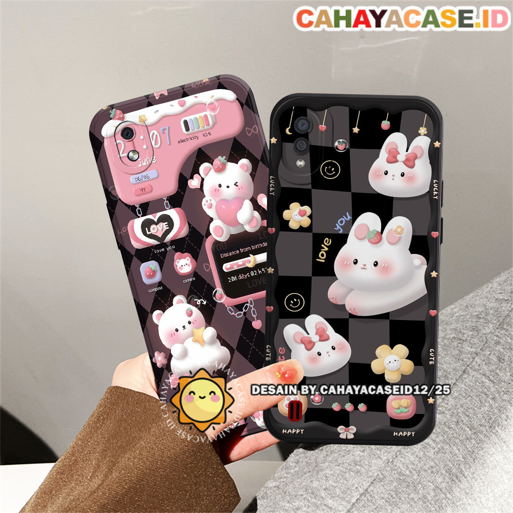 Softcase Samsung A01 / A01 Core / A03 Core - Karakter Bear Cute - Case Casing Lentur
