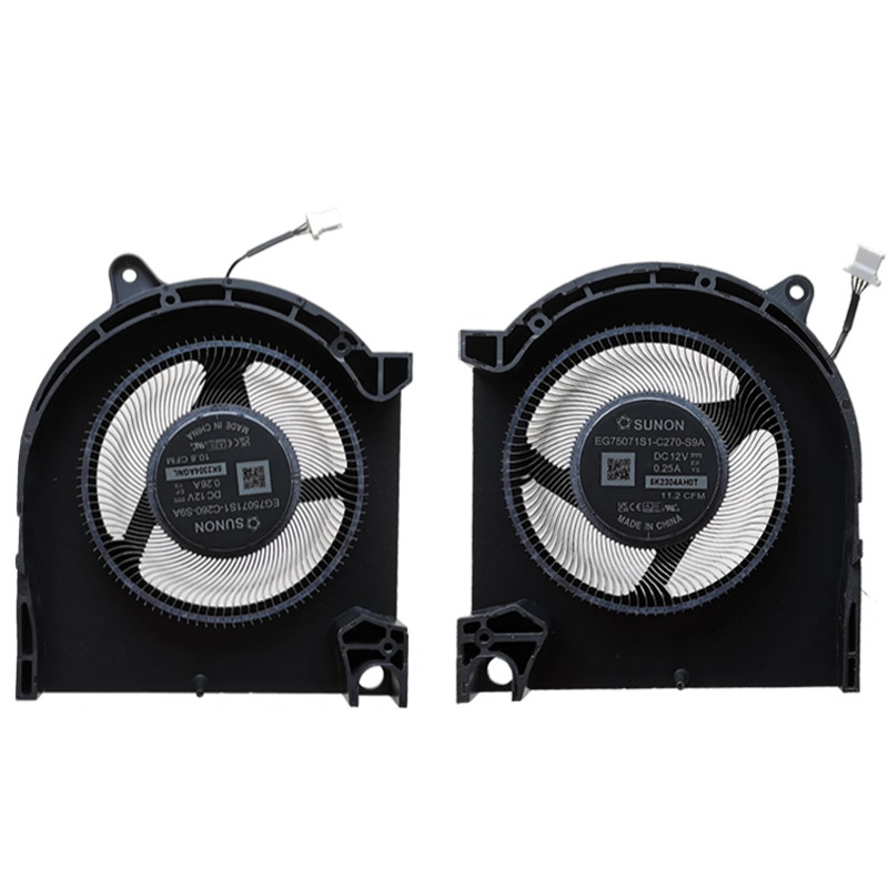 12V Laptop CPU GPU Cooling Fan For Dell G16 7630 7635 G15 5530 Gaming Notebook Cooler Raator EG76071