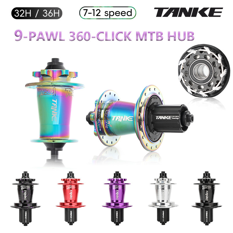 TANKE MTB hubs 360 noise 32/36Holes 6 Bearing 9 Pawl 712 Speed bike hub sc Brake bicycle accessories