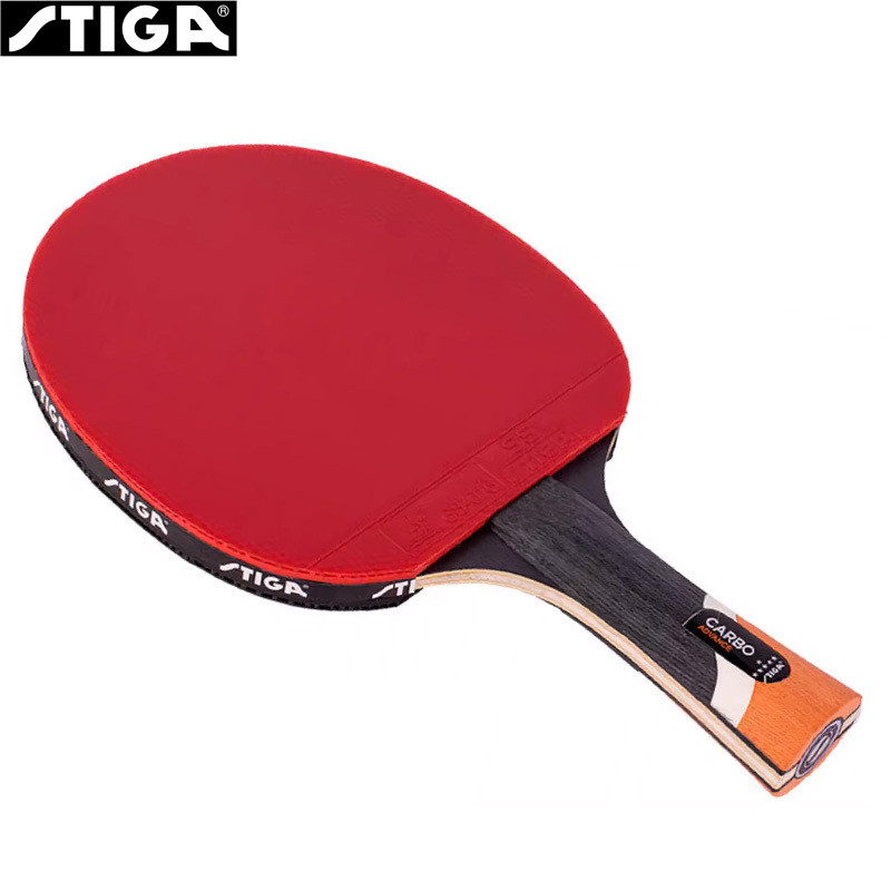STIGA CARBO 6 Star Table Tennis Racket 5+2 Carbon Ping Pong Paddle for Advanced Fast Attack Both Sid