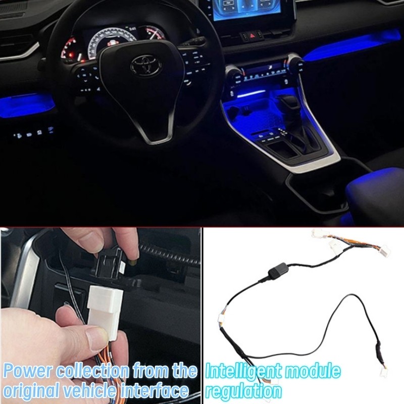 Car LED Atmosphere Light Central Console Interior Ambient Lamp Main Drive Copilot Decor For 2020-202