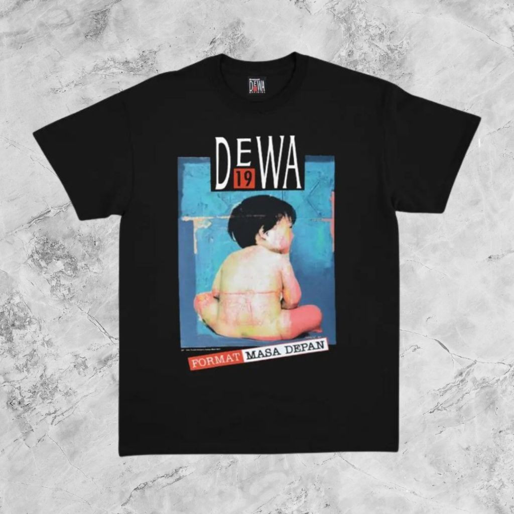 (COD) Tshirt Dewa 19 - Format Masa Depan Official Merchandise