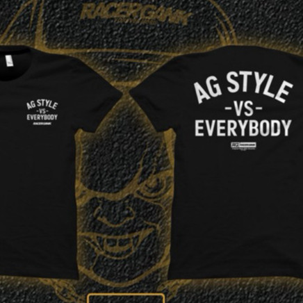KAOS AG Style VS Everybody Racergank ORIGINAL HITAM
