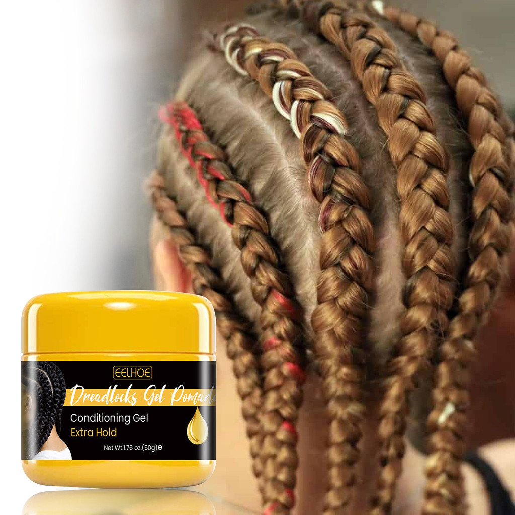 EELHOE Hold Braiding Gel 50g Dreadlock Styling Gel Prevent Hair Breakage Reduce Hair Damage Hair Wax
