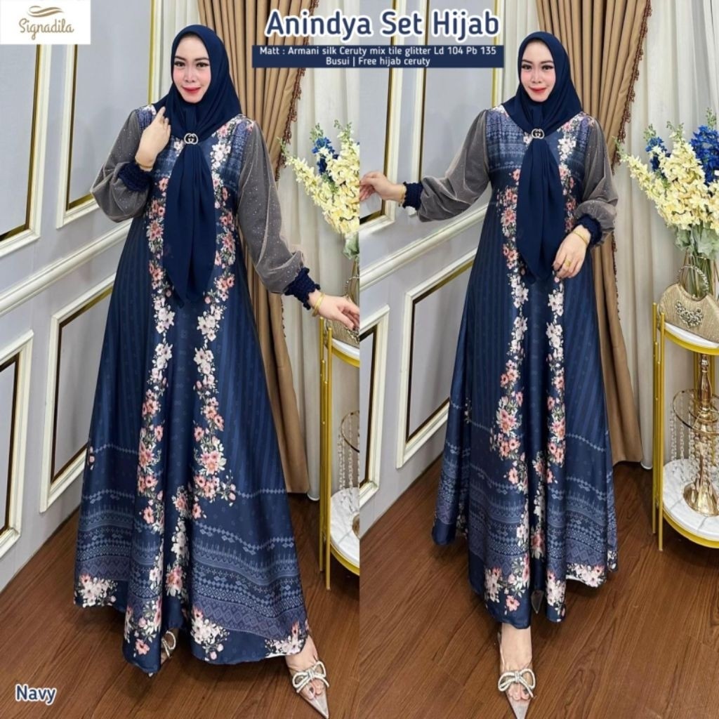 ada grup reseller tanyakan admin alya store untuk join Dress Gamis Wanita Untuk Kondangan atau Lebar