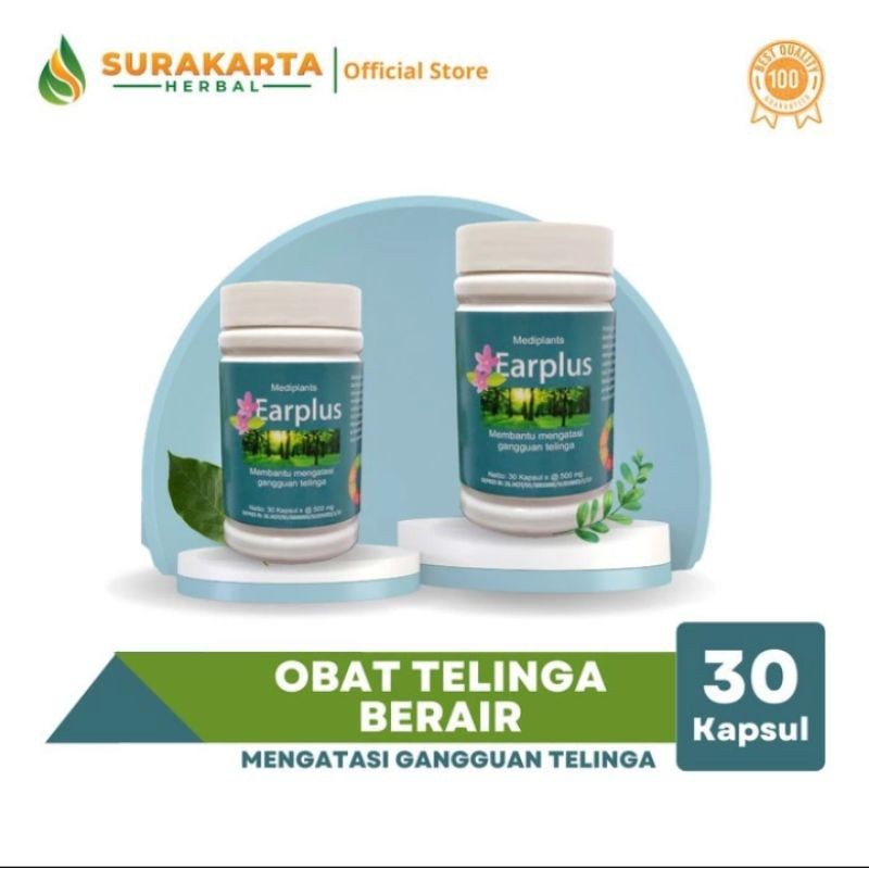 Earplus Obat Herbal Telinga Berair Asli 100% Original