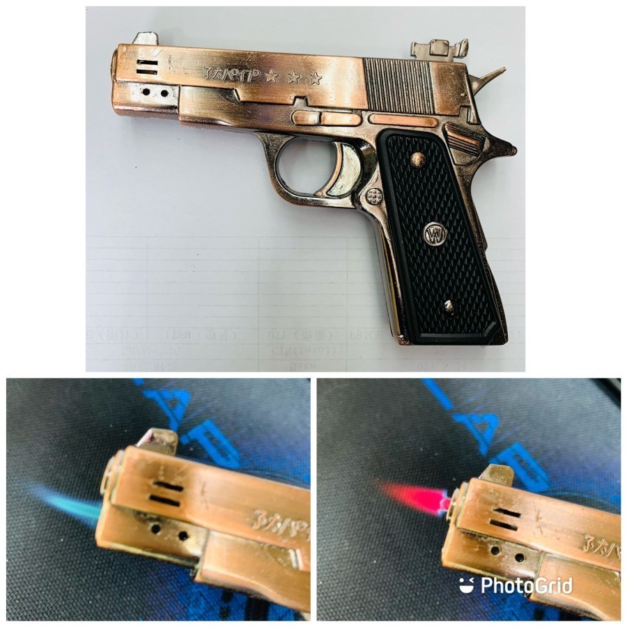 KOREK API GAS MODEL PISTOL GOLD ROSE BARETTA