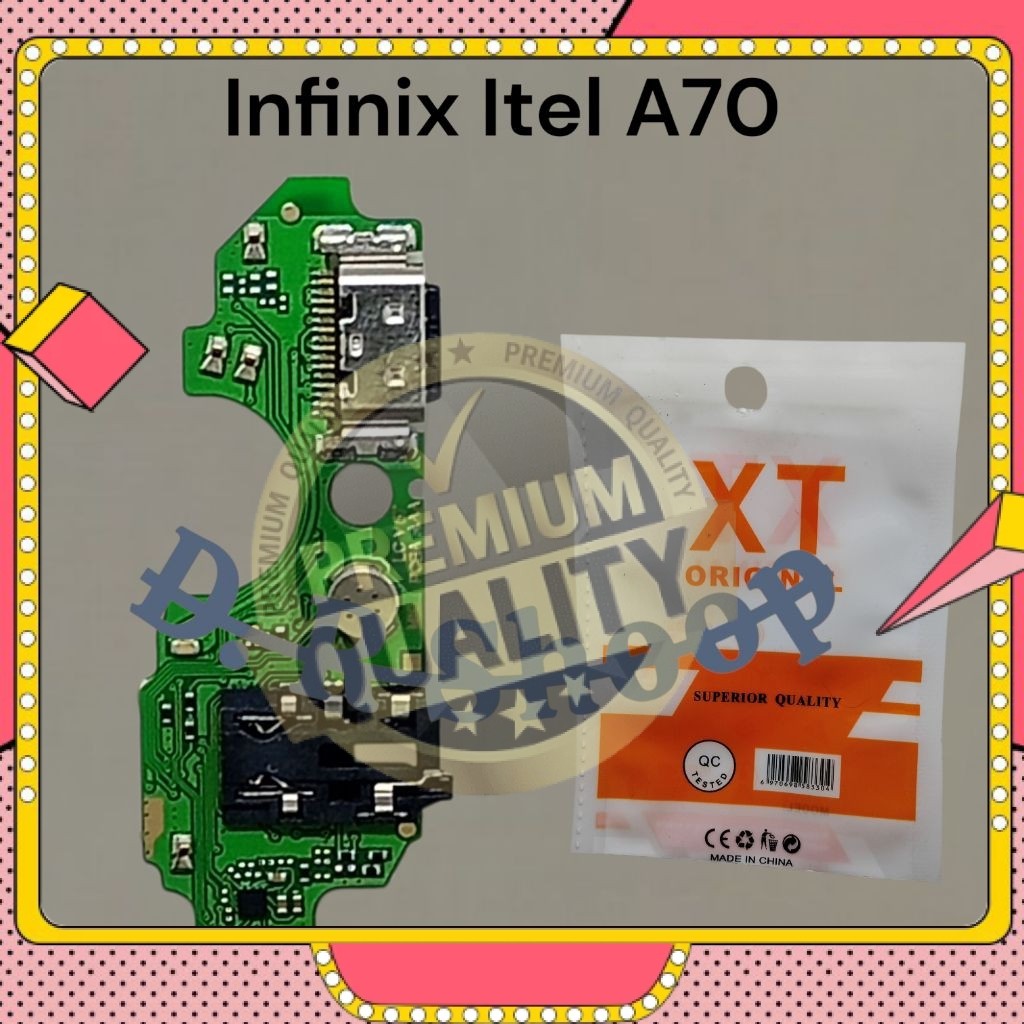 Papan Cas + Konektor Charger Infinix Itel A70 MIC IC Flexibel Tecno Itel A70 Case BERKWALITAS