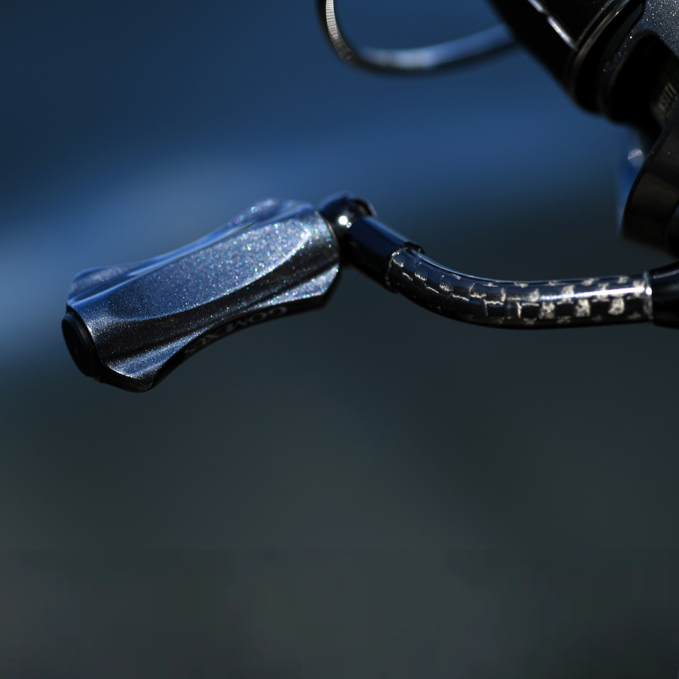 Gomexus 35mm Single Carbon handle 18mm Aluminium knob for Shimano Stradic FL Stella Vanford Vanquish