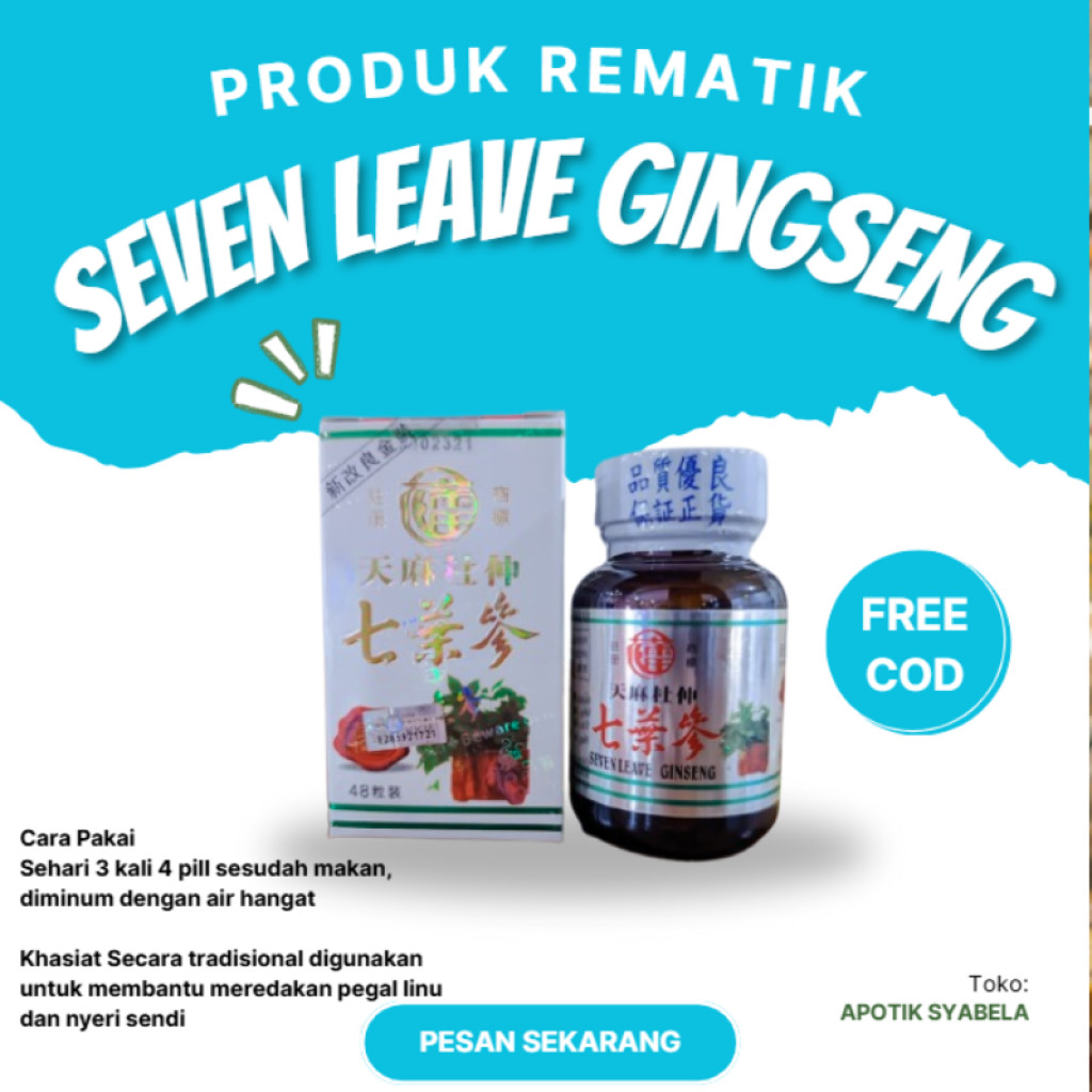 Paling Banyak Dicari ( Seven Leave Original ) RADYY STOKK Tianmapil Herba Seven Leave Ginseng BPOM R