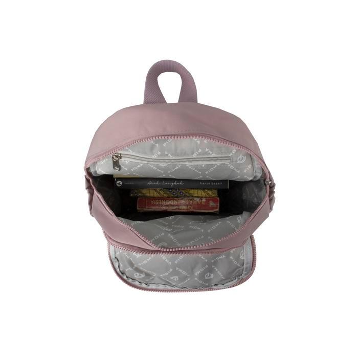 OPIOBAGS Pioma Alley Backpack Mini Wanita - Ransel Kerja Wanita - Ransel Mini Pioma Nilon - Biru Tua