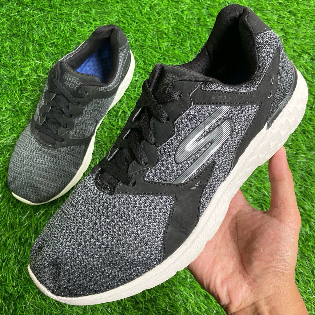 Skchrs GoRun 400 grey mesh sneakes shoes ukuran 42,5
