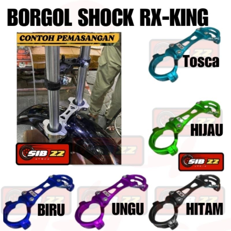 BORGOL SHOCK RX KING STABILIZER SHOCK GEMBOK BORGOL SEKOK DEPAN  RX KING RXK borgol shock rx king st