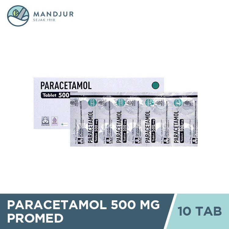 Paracetamol 500 mg Promed Strip 10 Tablet