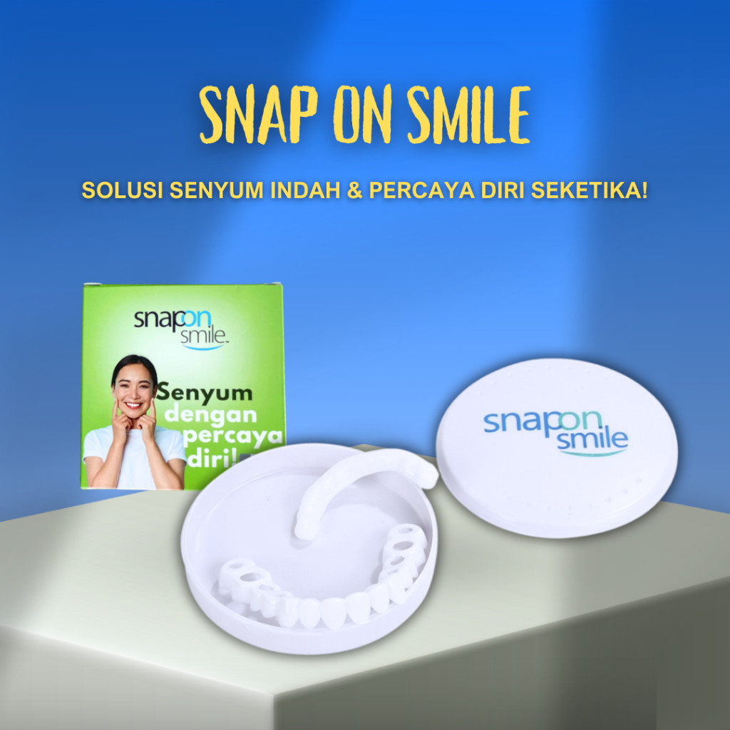 Gigi Palsu Veneer Gigi Instan Snap On Smile 1 Set Atas Bawah Perapi Pemutih Gigi Renggang Berantakan