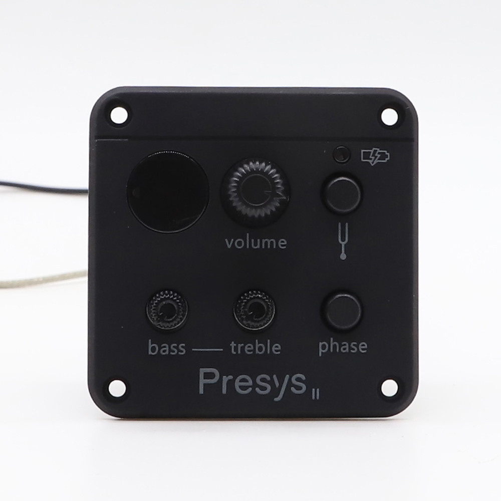 Presys II Guitar Pickup ISYS+ Onboard EQ Preamp System Bass Treble 2 Bands with Tuner Volume Phase C
