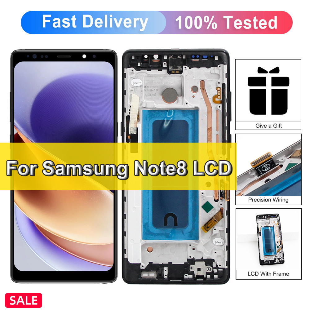 6.3'' TFT splay For Samsung Galaxy Note 8 N950 N950F N9500 LCD splay Touch Screen gitizer Assembly R