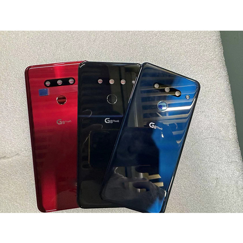 New 6.1" For LG G8 ThinQ Back Cover Housing Glass Rear Battery Cover For LG G8 ThinQ Battery Cover P