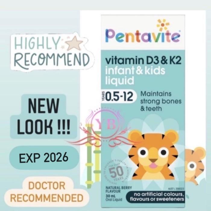 [JODO GROSIR] Pentavite D3 K2 kids liquid