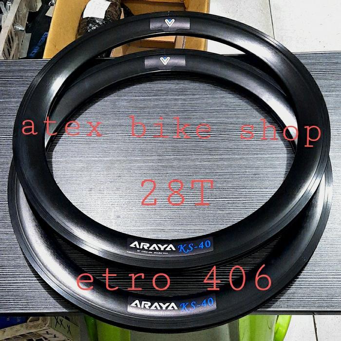 VELG ARAYA 20 INCH 406 28H, 4 CM, DOUE WALL. RIMS 20 INCH