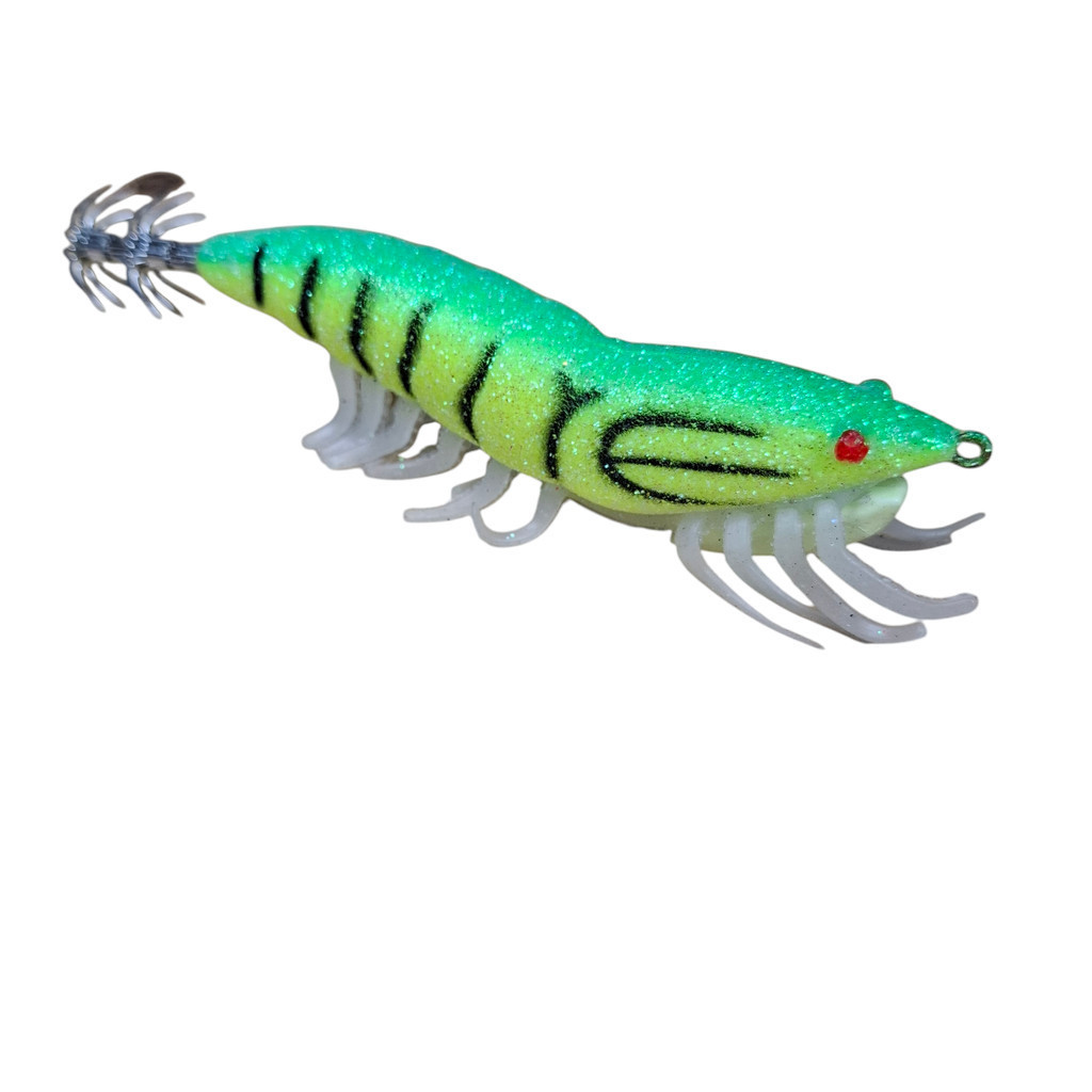 umpan pancing khusus cumi | umpan mancing sotong bentuk udang bionik