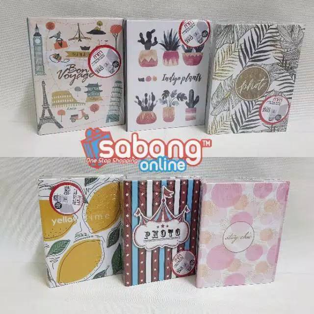 TERLARIS Album 4R isi 200 Foto Model Slip Sheet Putih / Album Foto 4R 50 Lembar muat 200 Foto