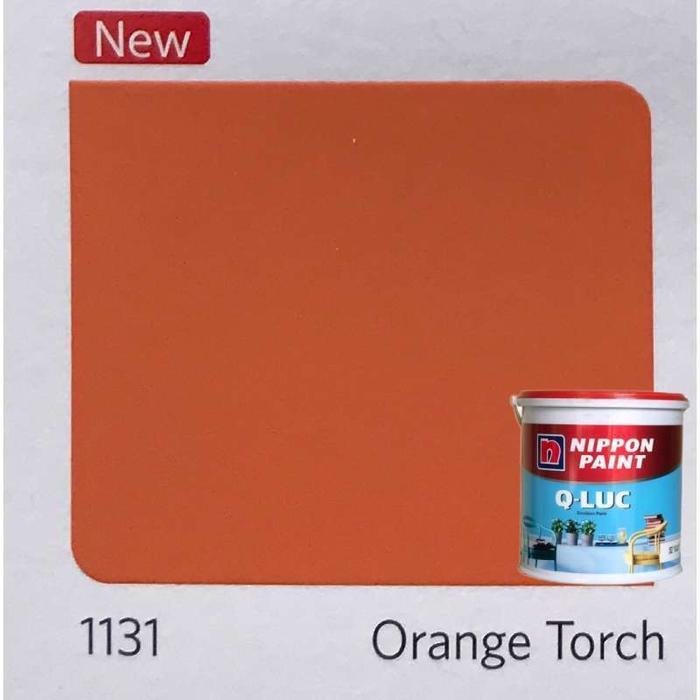 Cat Tembok Nippon Paint interior Qluc 4,5 kg ready - Orange torch 1131