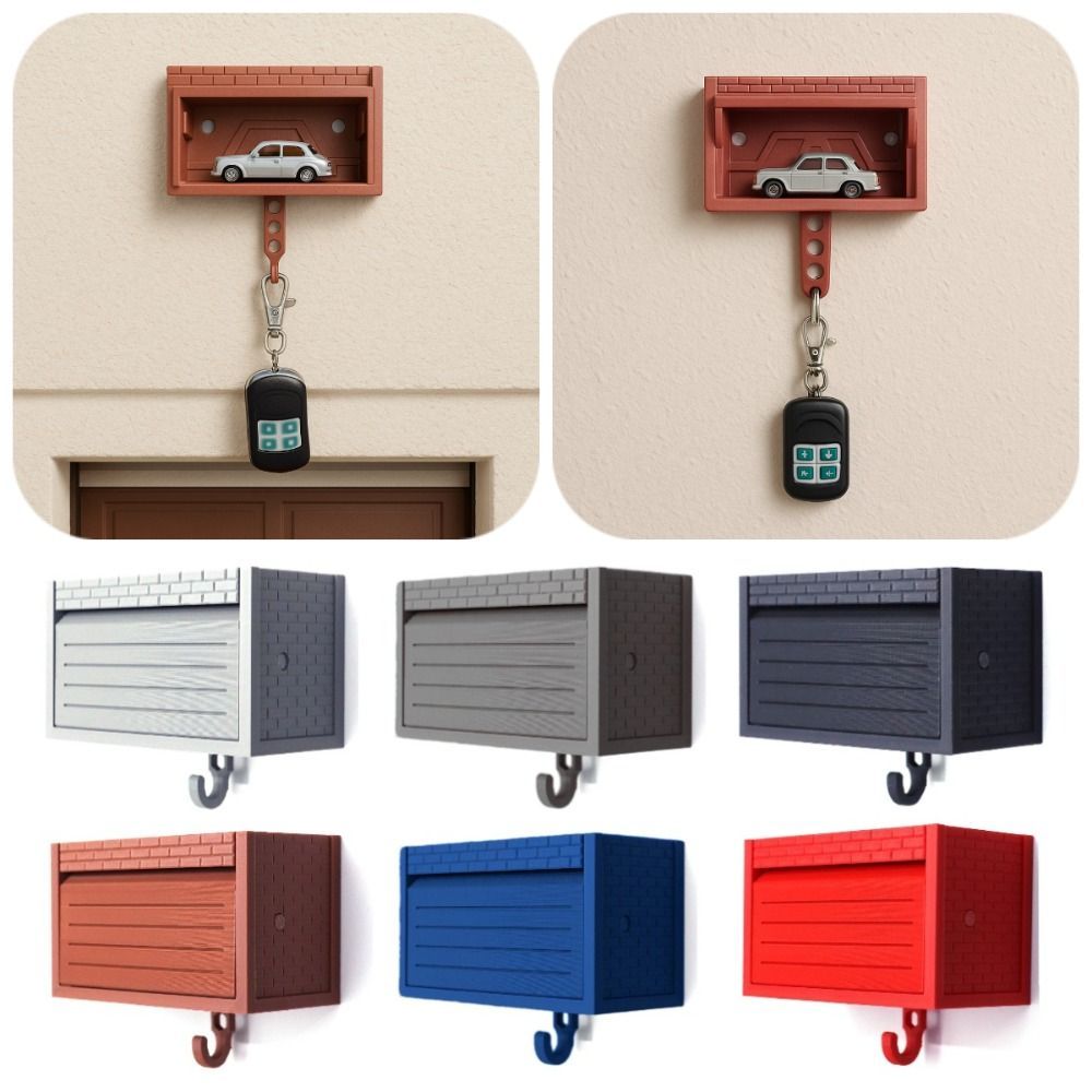 Creative Car Garage Key Holder Multifunctional Funny Wall Mount Key Rack Spacesaving Easy tallation 