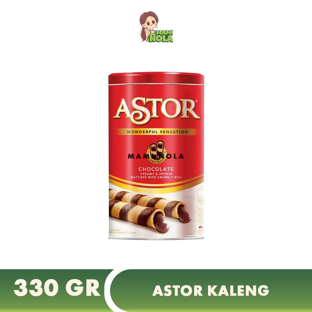 Mayora Astor Wafer Chocolate Kaleng 330gr
