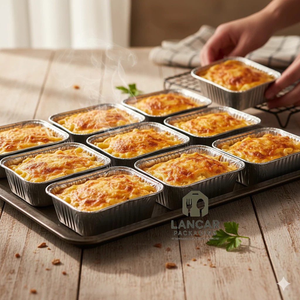 Aluminium Foil Tray BX-984519 (140 ml) – Loyang Macaroni Schotel, Dessert & Frozen Food