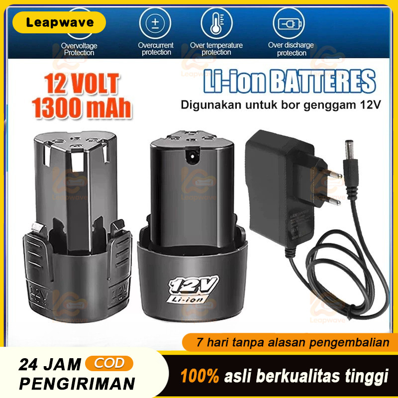 2PCS Baterai Lithium 12V Alat Listrik Baterai Aksesori Bor Tangan Baterai Untuk Xenon Ryu JLD 1300MA
