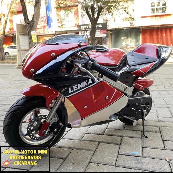 MOTOR MINI GP 50CC MESIN 2TAK - Merah Hitam