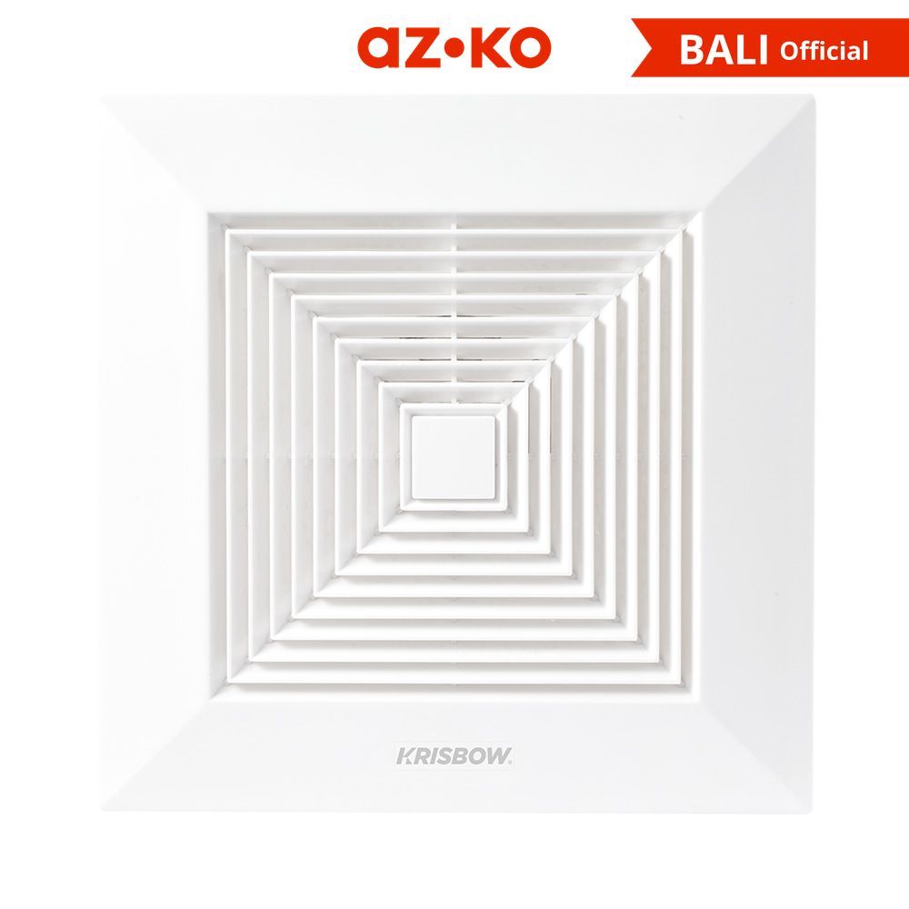 AZKO Krisbow 8 inci Exhaust Fan Plafon Kipas Ventilasi Ceiling Fan Exhaust Pipe Fan Kipas Plafon Kam