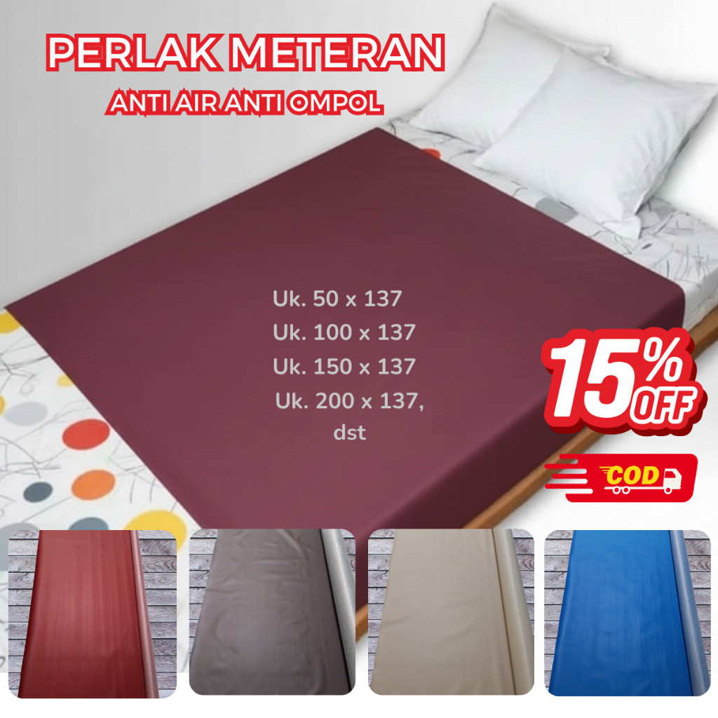 Perlak Ompol Uk. 200 x 137 cm untuk Alas Kasur Bayi Anak Dewasa  Anti Air