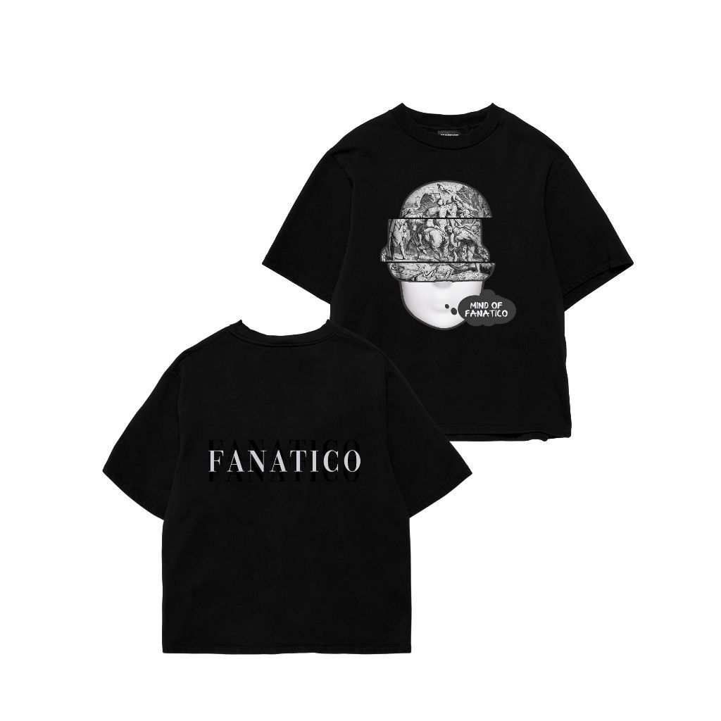 [HOT] FANATICO Mind Of Fanatico  Oversize Tee | Oversize Tshirt FANA190 20S BLACK ,WHITE , GREEN