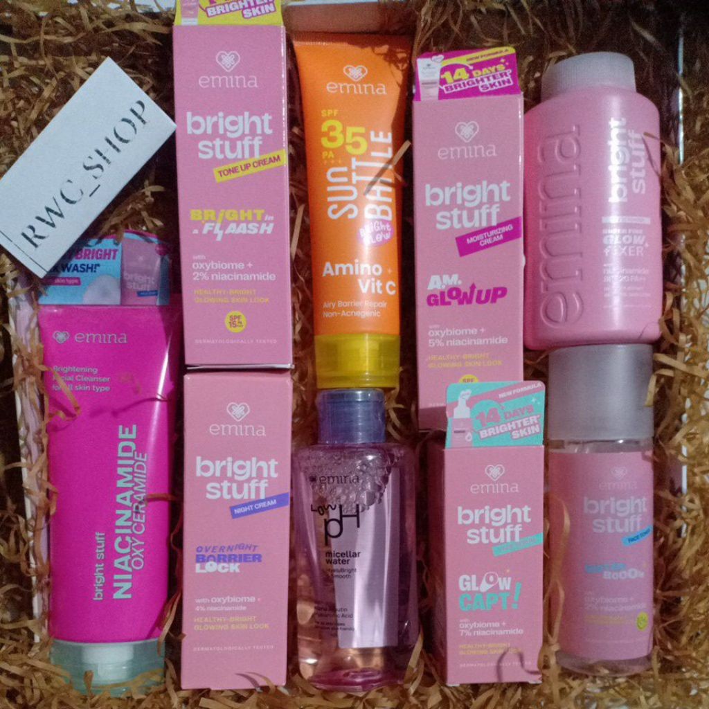 Emina Bright Stuff Paket Lengkap Besar Dan Kecil