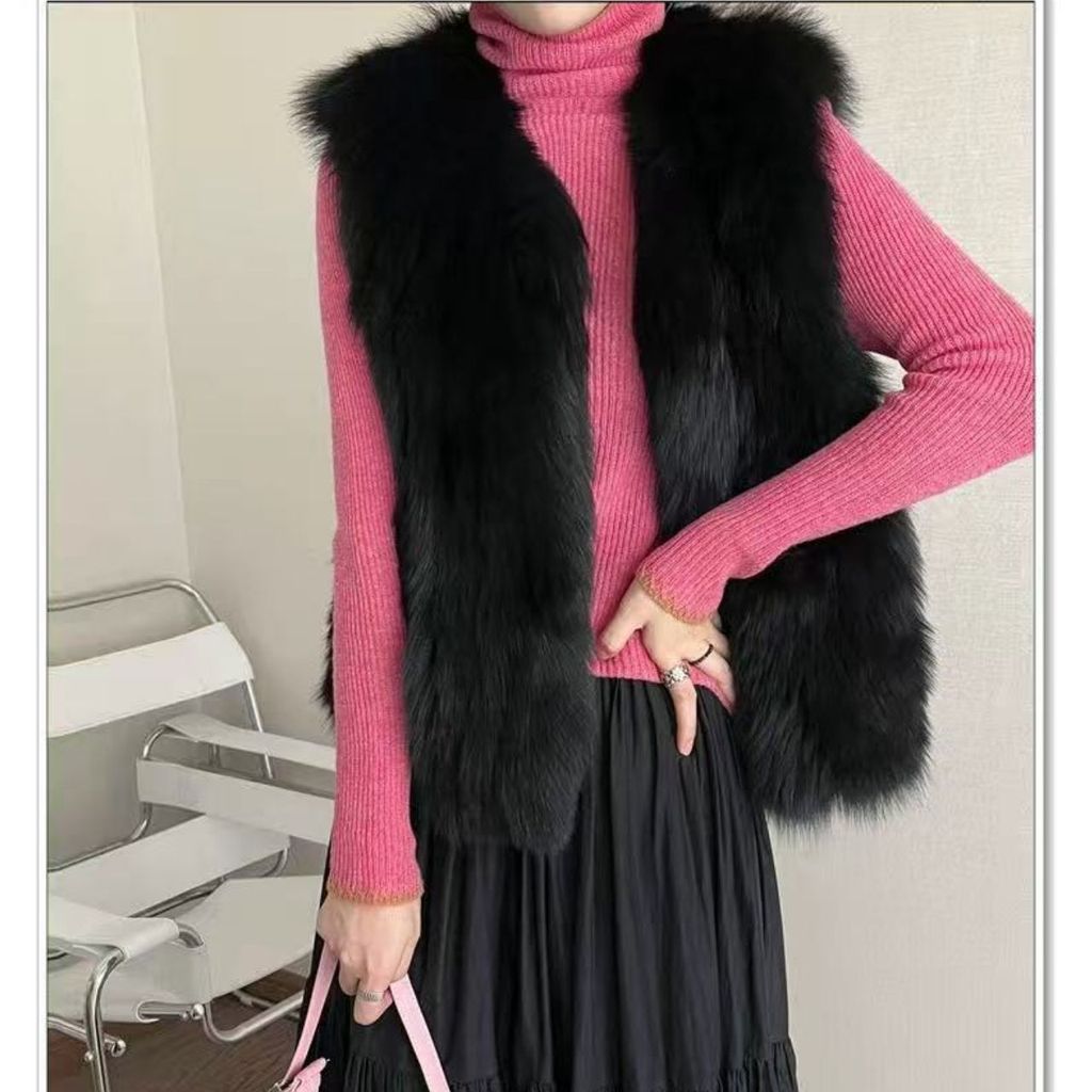 Rompi Wanita Dewasa Musim Dingin Women Winter Vest Bulu Tebal Hangat Fashion